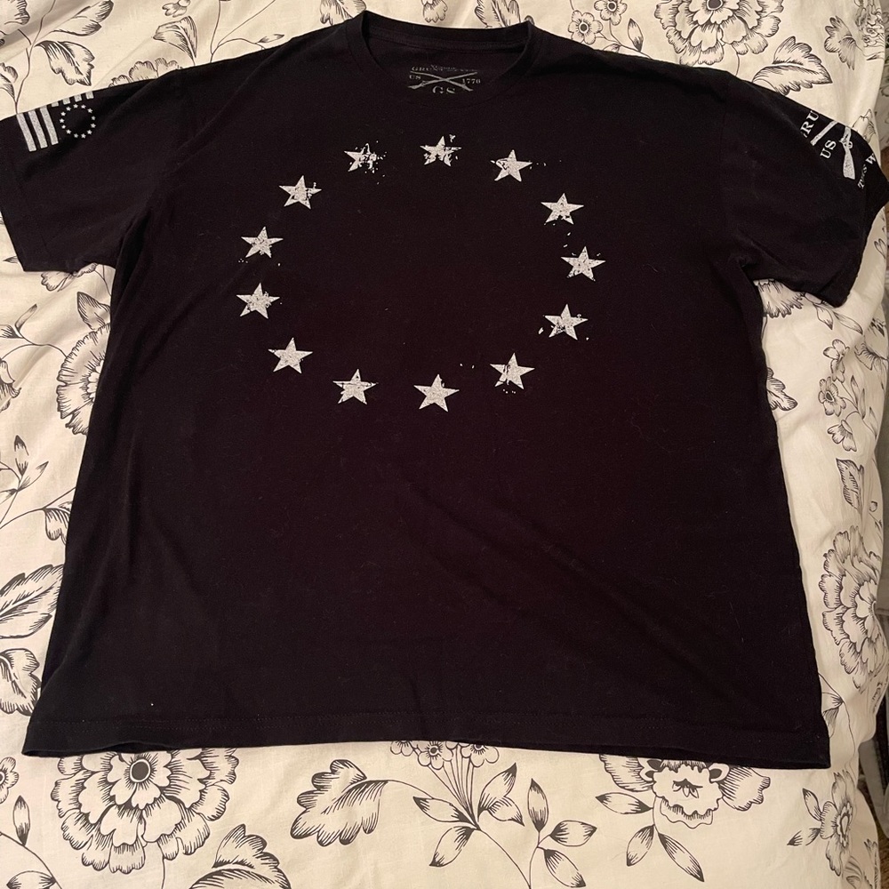 Grunt Style Betsy Ross T-Shirt | Black | XL